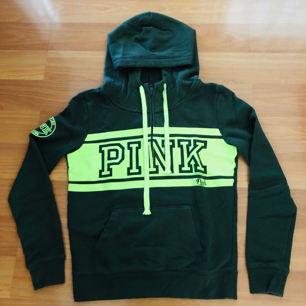 Pink half zip hoodie size XS